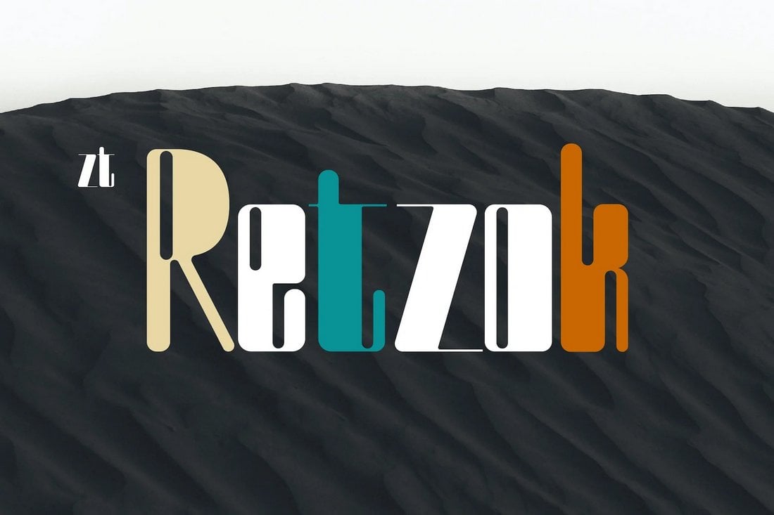 ZT Retzok - Free Retro Display Font