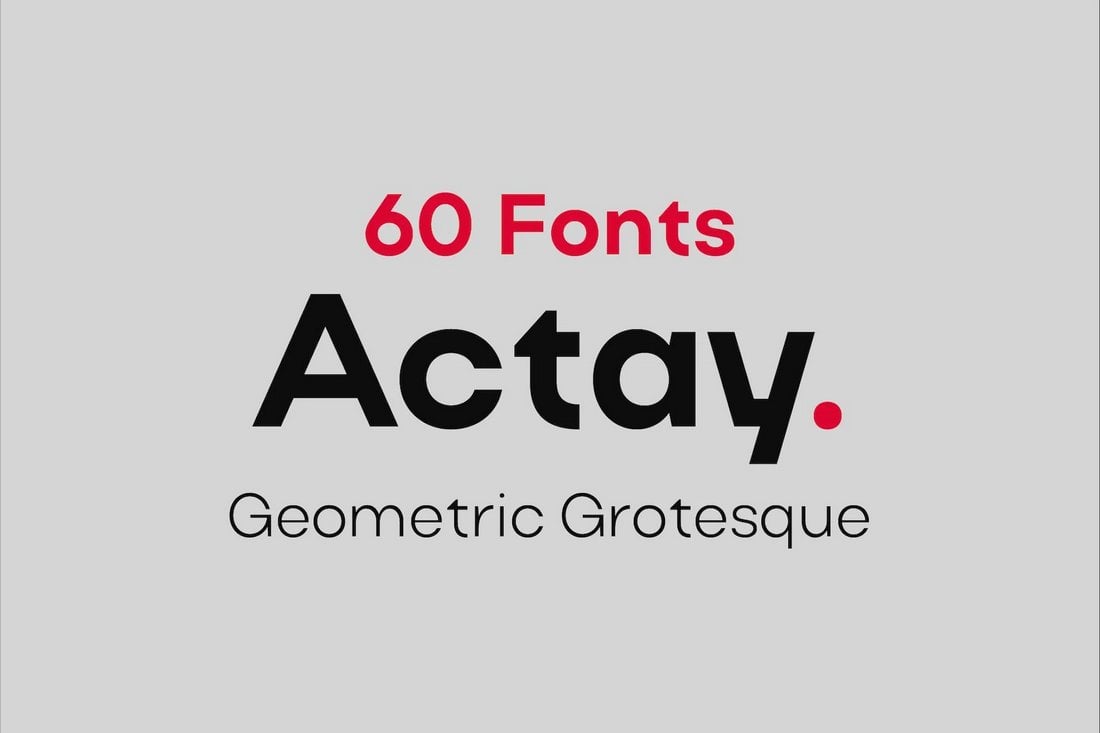 Actay - Free Geometric Fonts for Legal Documents