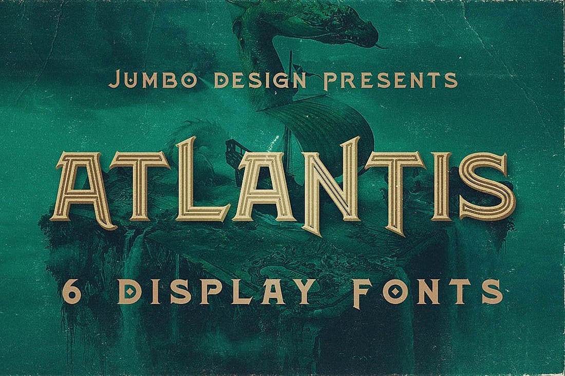 Atlantis - Vintage Style Comic Font