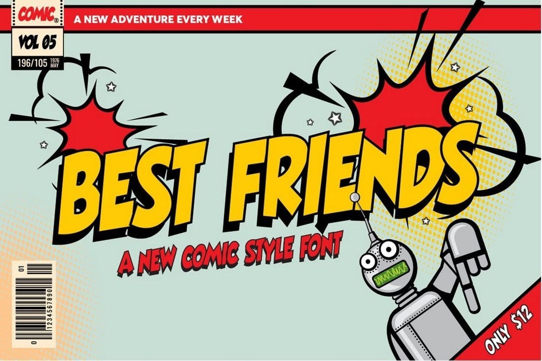 Best Friends creative Comic Font