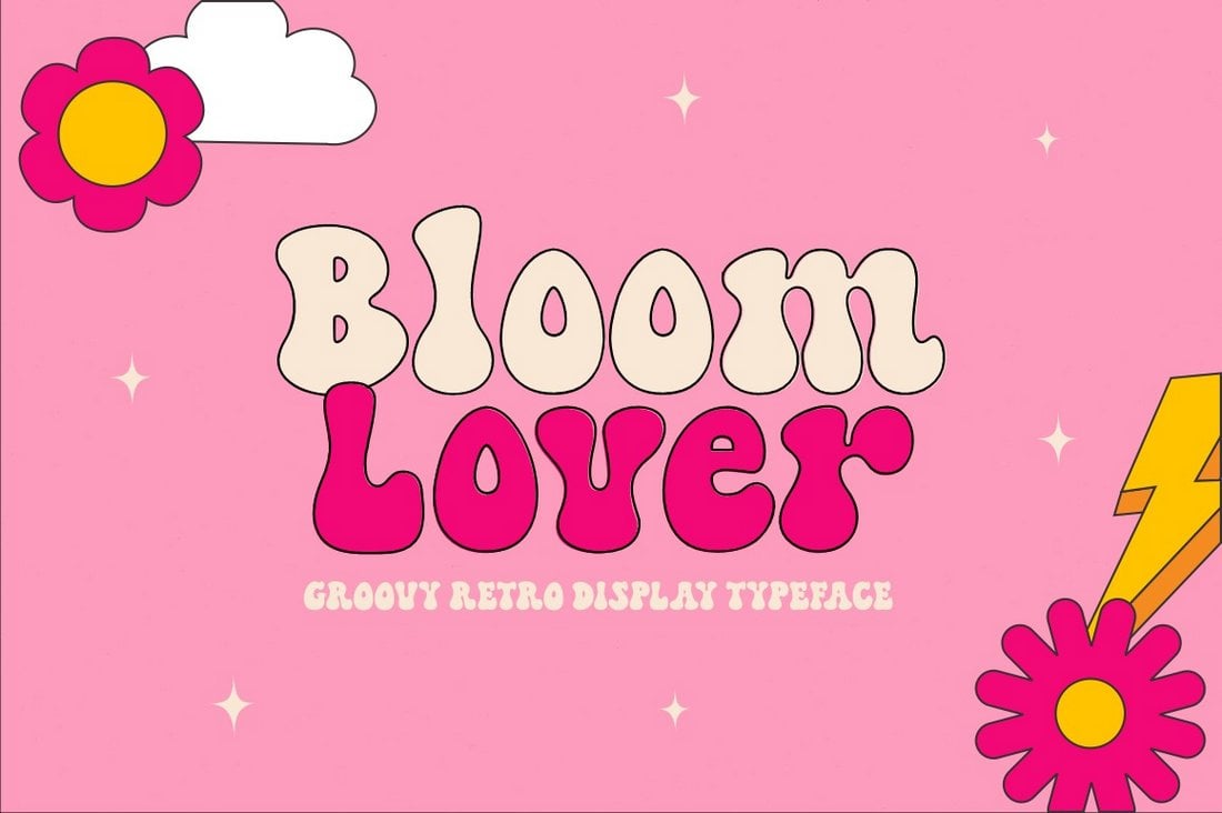Bloom Lover - Free Retro Font for Procreate