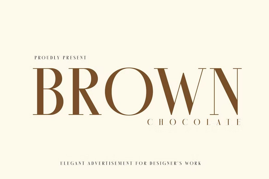 Brown Chocolatte - Luxury Advertising Fonts