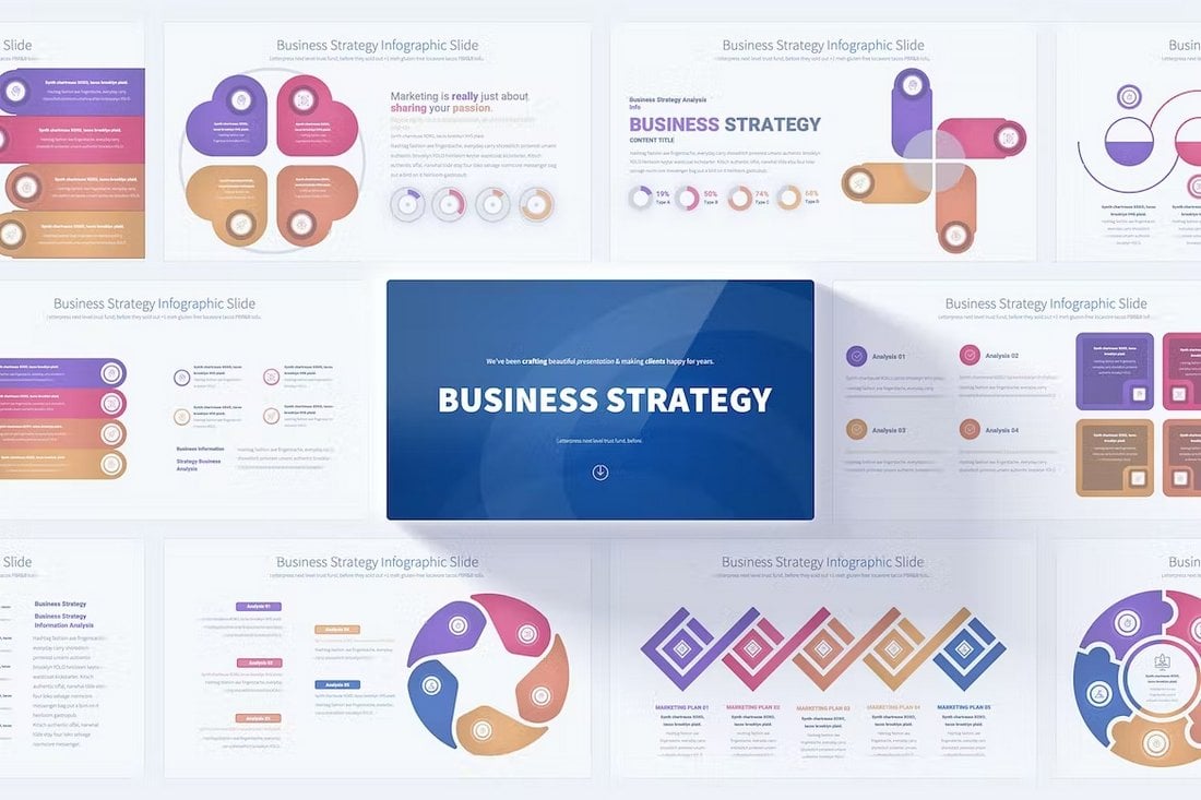Business Strategy PowerPoint Infographics Slides