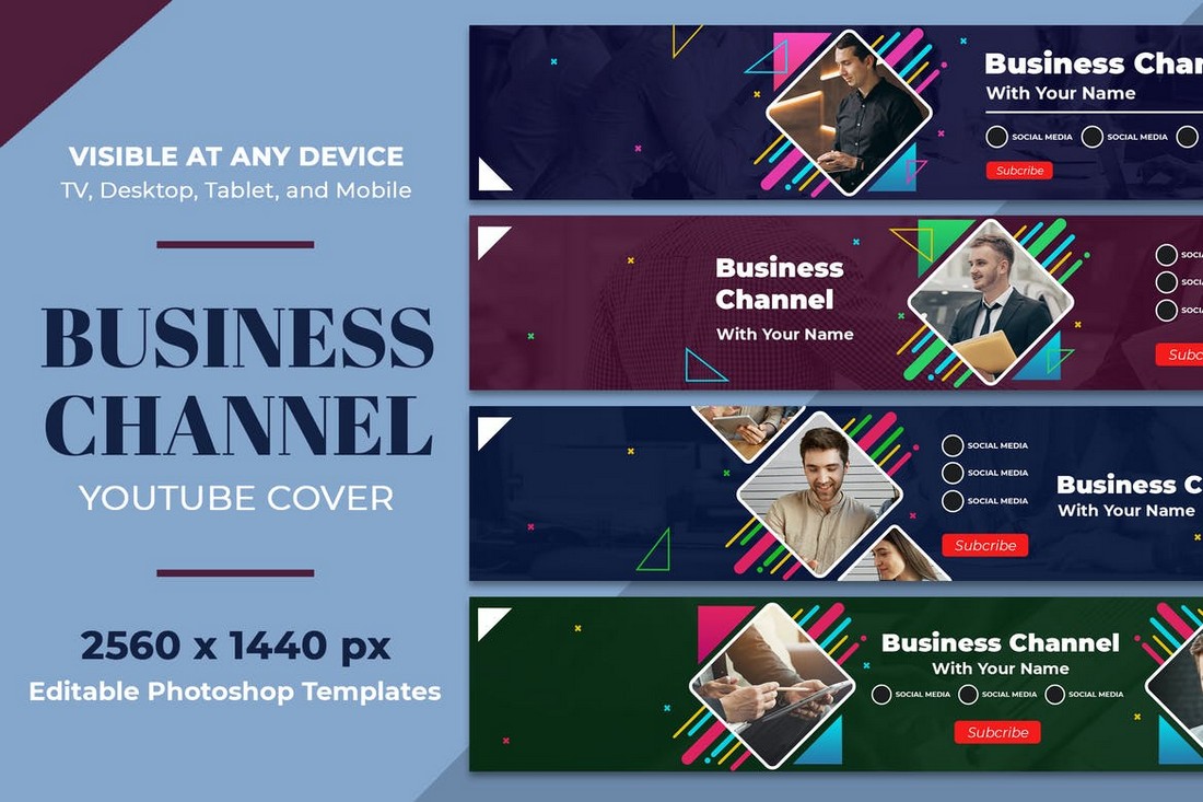 Business Youtube Cover Art Templates