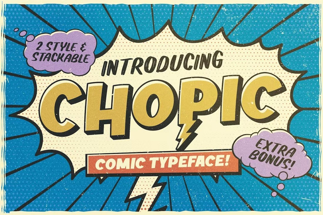 Chopic - Vintage Comic Font