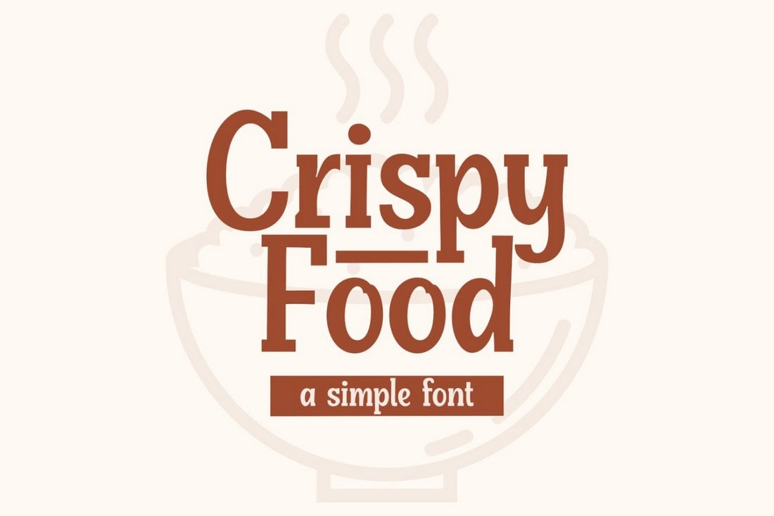 Crispy Food - Free Cafe Font