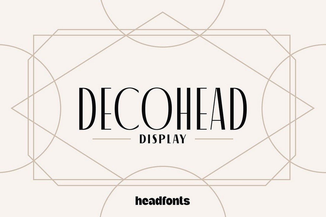 Decohead - Artdeco Font for T-Shirts