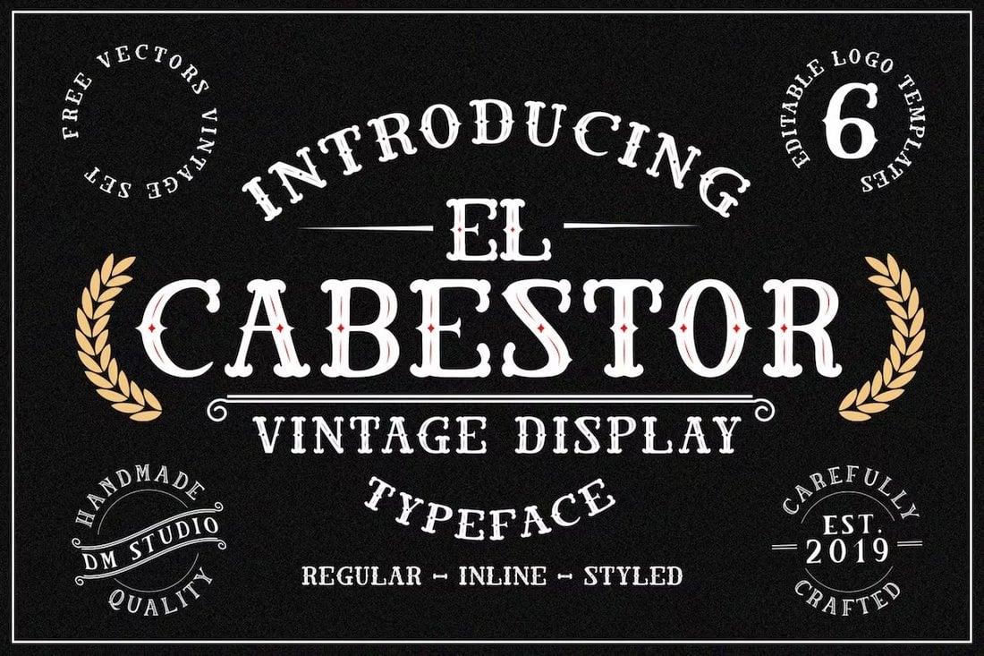 El Cabestor - Vintage Mexican Restaurant Font