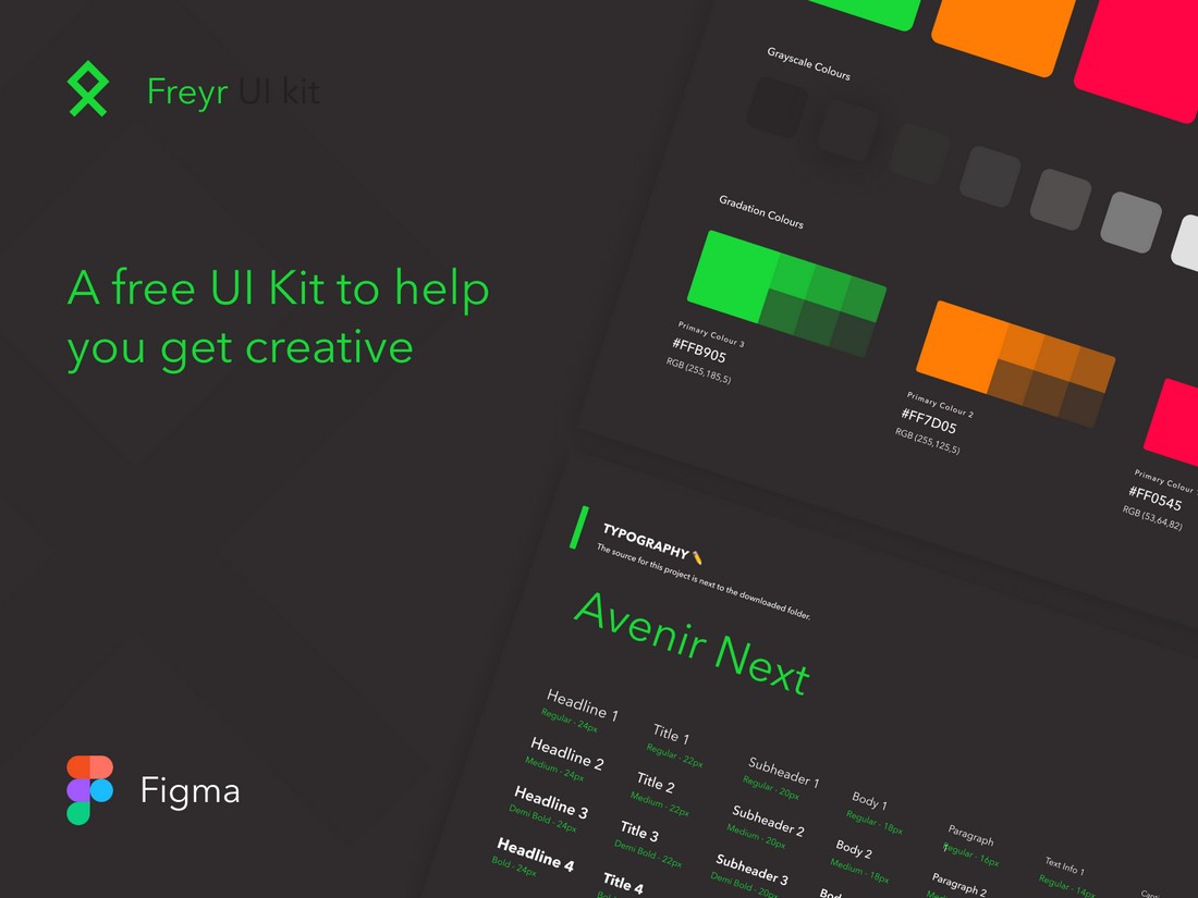 Freyr - Free UI Kit for Figma
