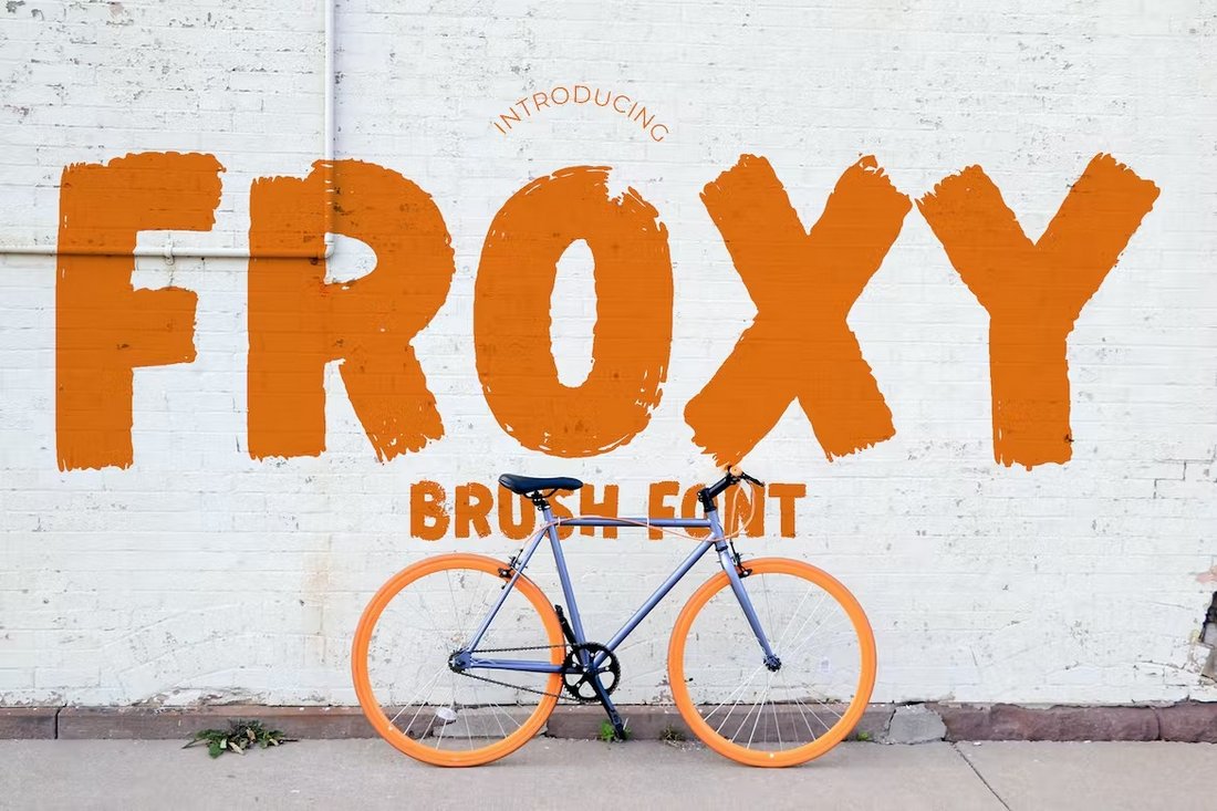 Froxy - Brush Style Advertisement Font