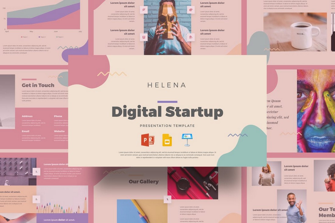 Helena - Digital Startup Presentation Template
