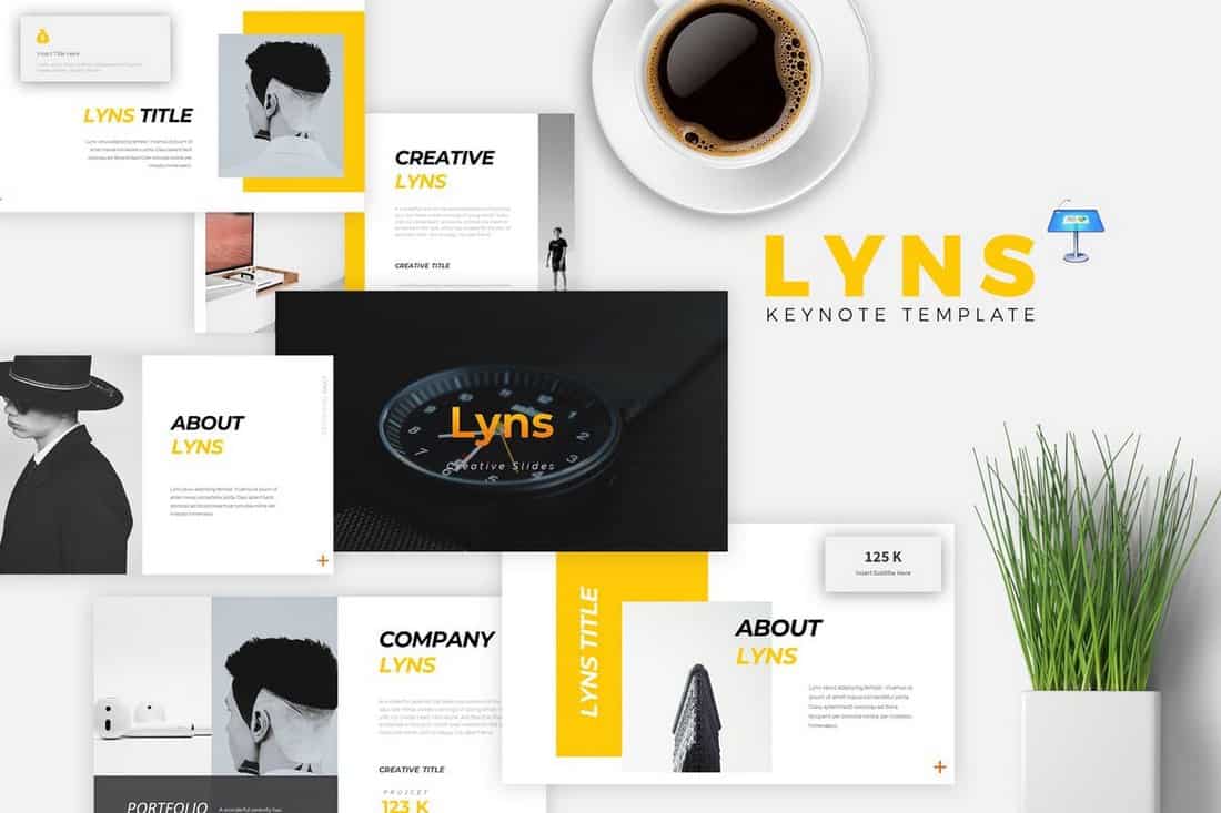 LYNS - Creative Keynote Template