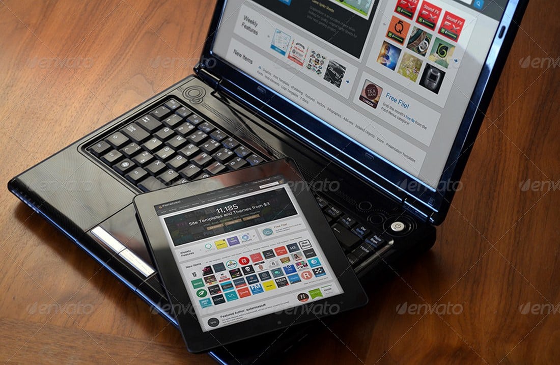 Laptop & Tablet Display Mockup