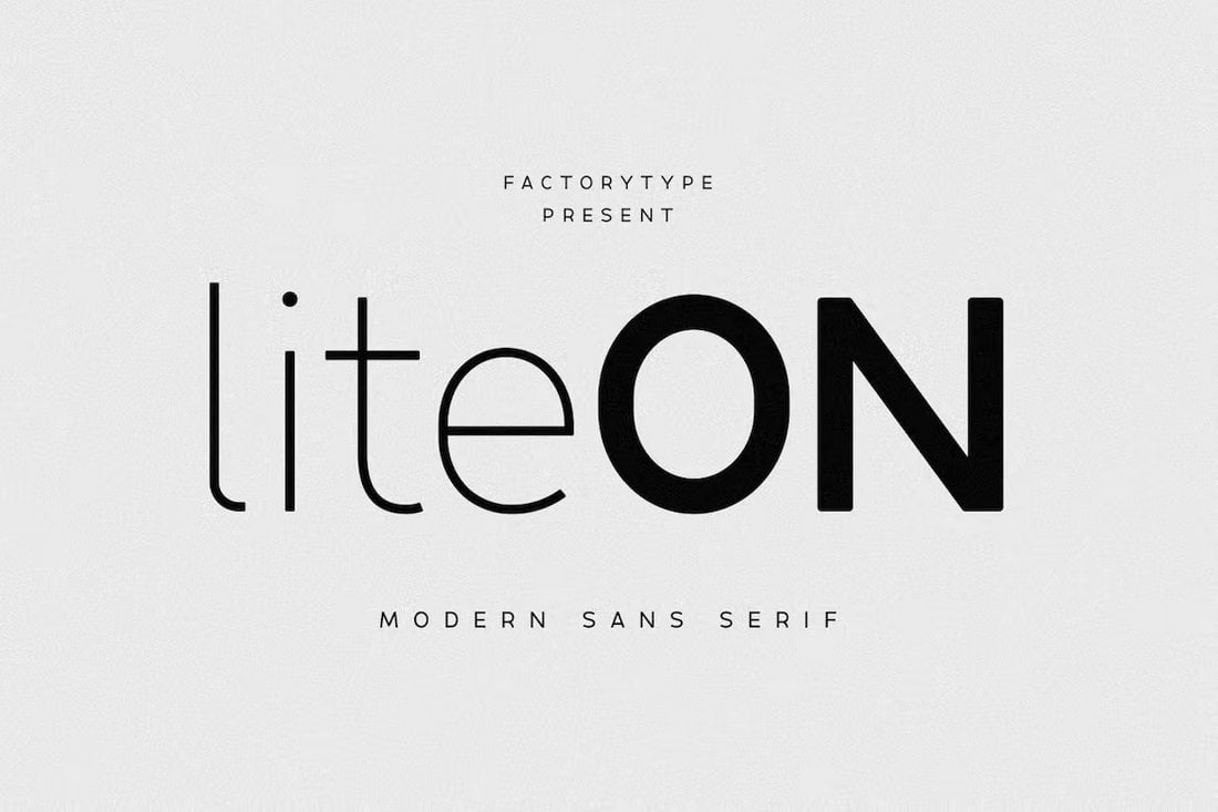 LiteON - Modern Sans Font for Contracts
