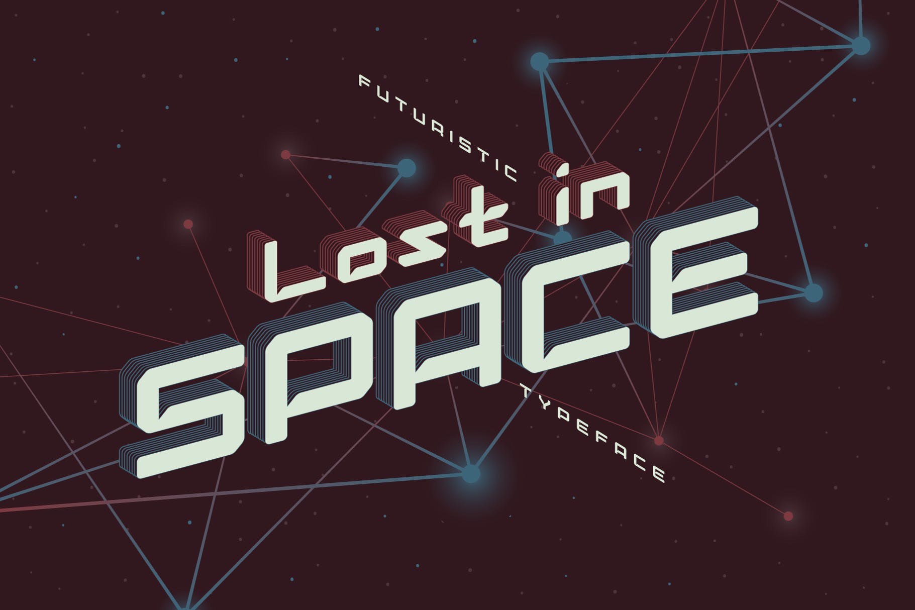 Lost in space- futuristic font