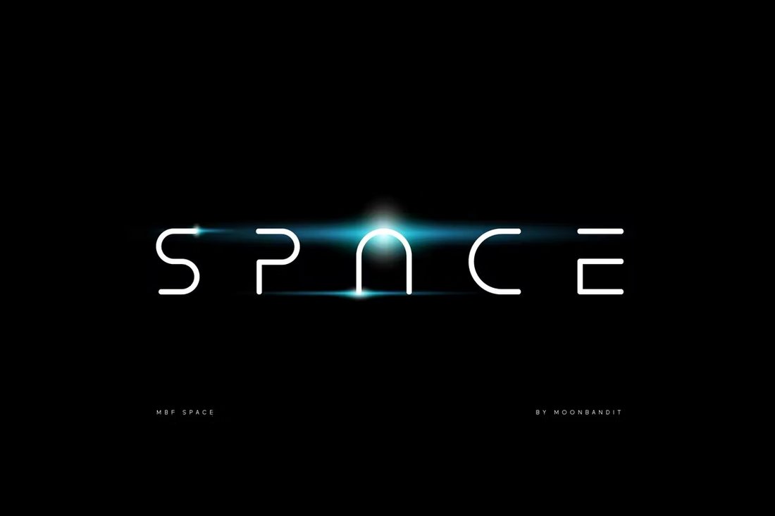 MBF Space - Modern Space Font