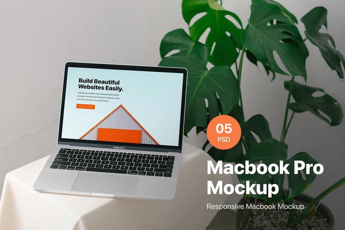 Macbook Pro Responsive Mockup