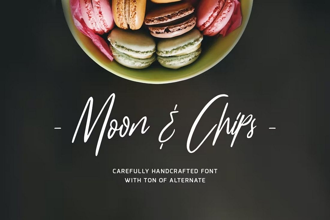 Moon & Chips - Stylish Cafe Menu Font