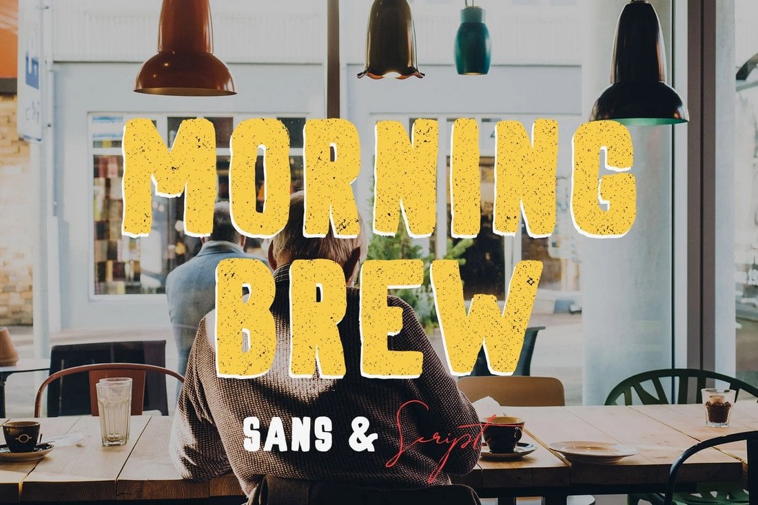 Morning Brew - Free Hand Painted Font