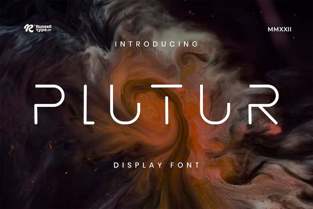 Plutur - Modern Space Font