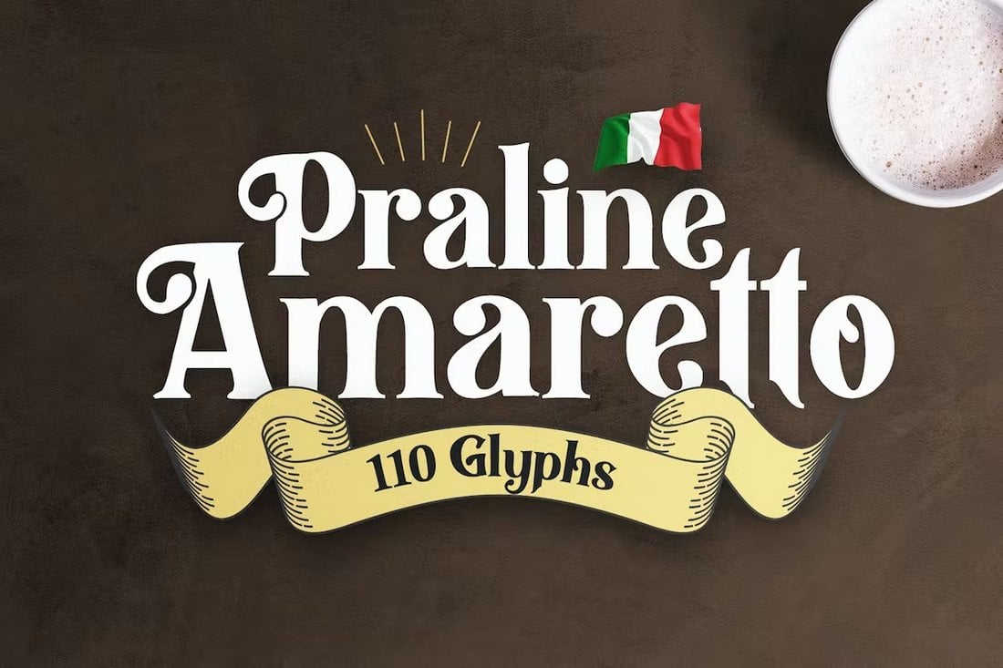 Praline Amaretto - Italian Restaurant Font