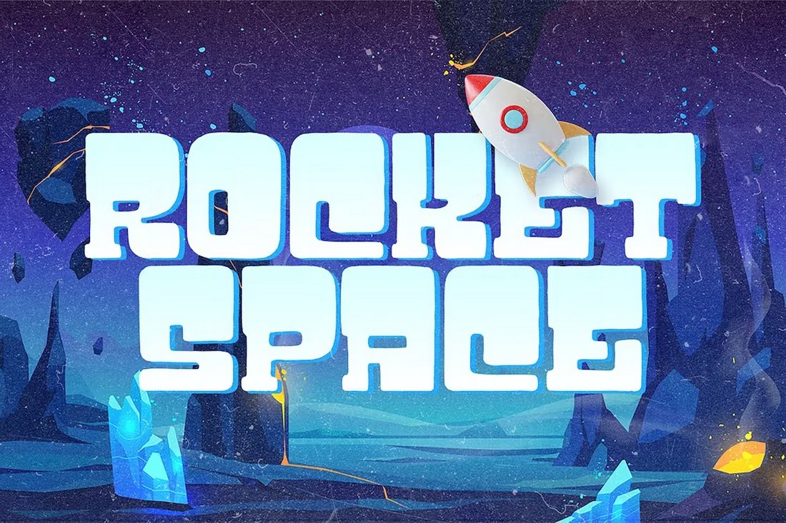 Rocket Space - Fun Space Font