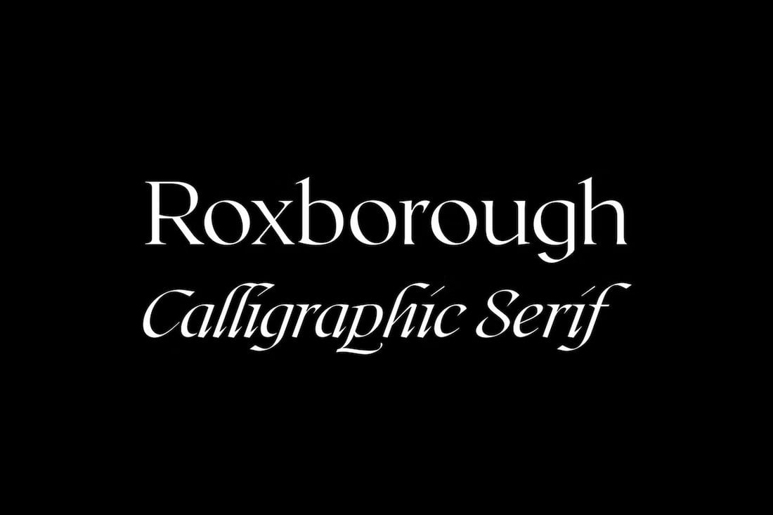 Roxborough CF - Bold Serif Legal Font