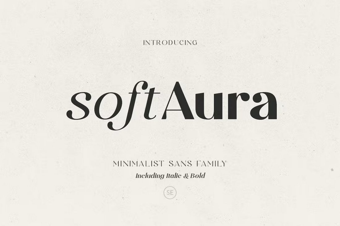 Soft Aura - Minimalist Sans Legal Fonts Family