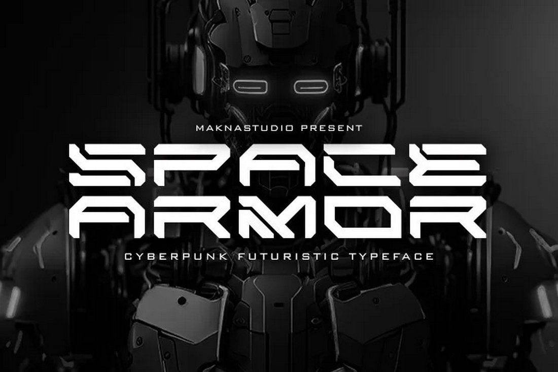 Space Armor - Free Cyberpunk Font