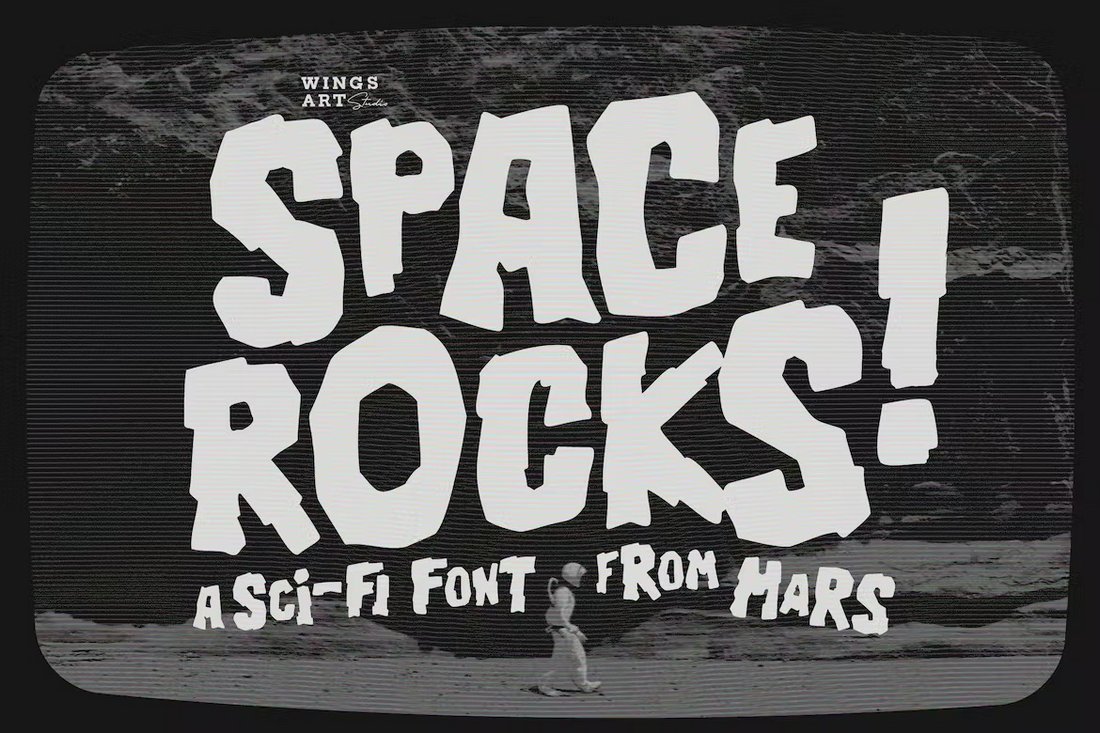 Space Rocks - Retro 1950s Sci-Fi Font