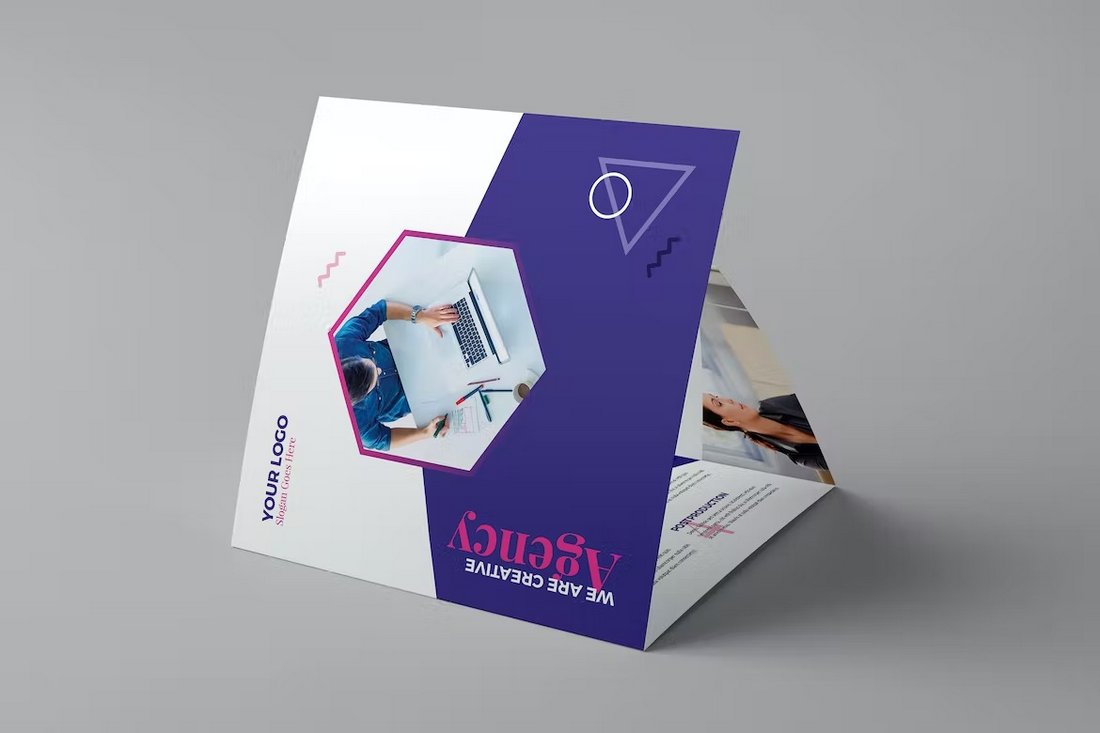 Square Tri-Fold Brochure Design