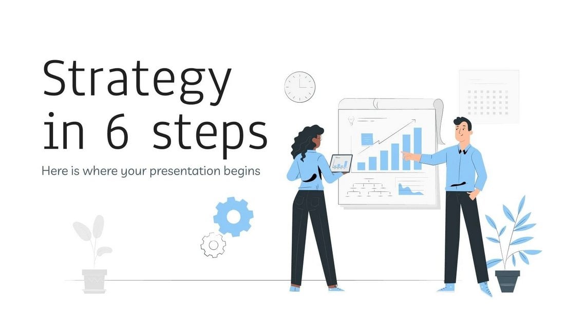 Strategy in 6 Steps - Free Strategic Planning PPT