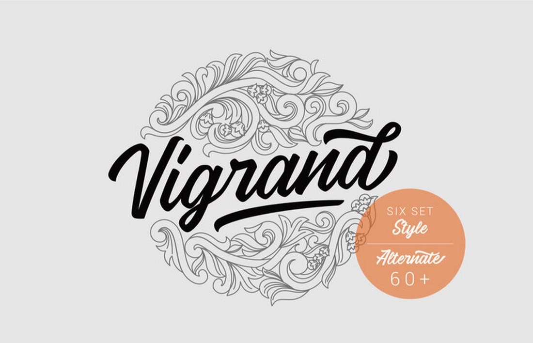 Vigrand - Free Stylish T-Shirt Font