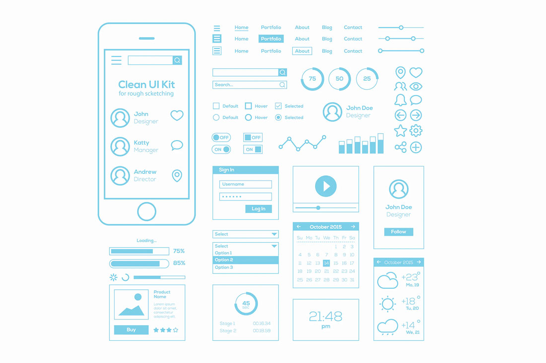 wireframe template