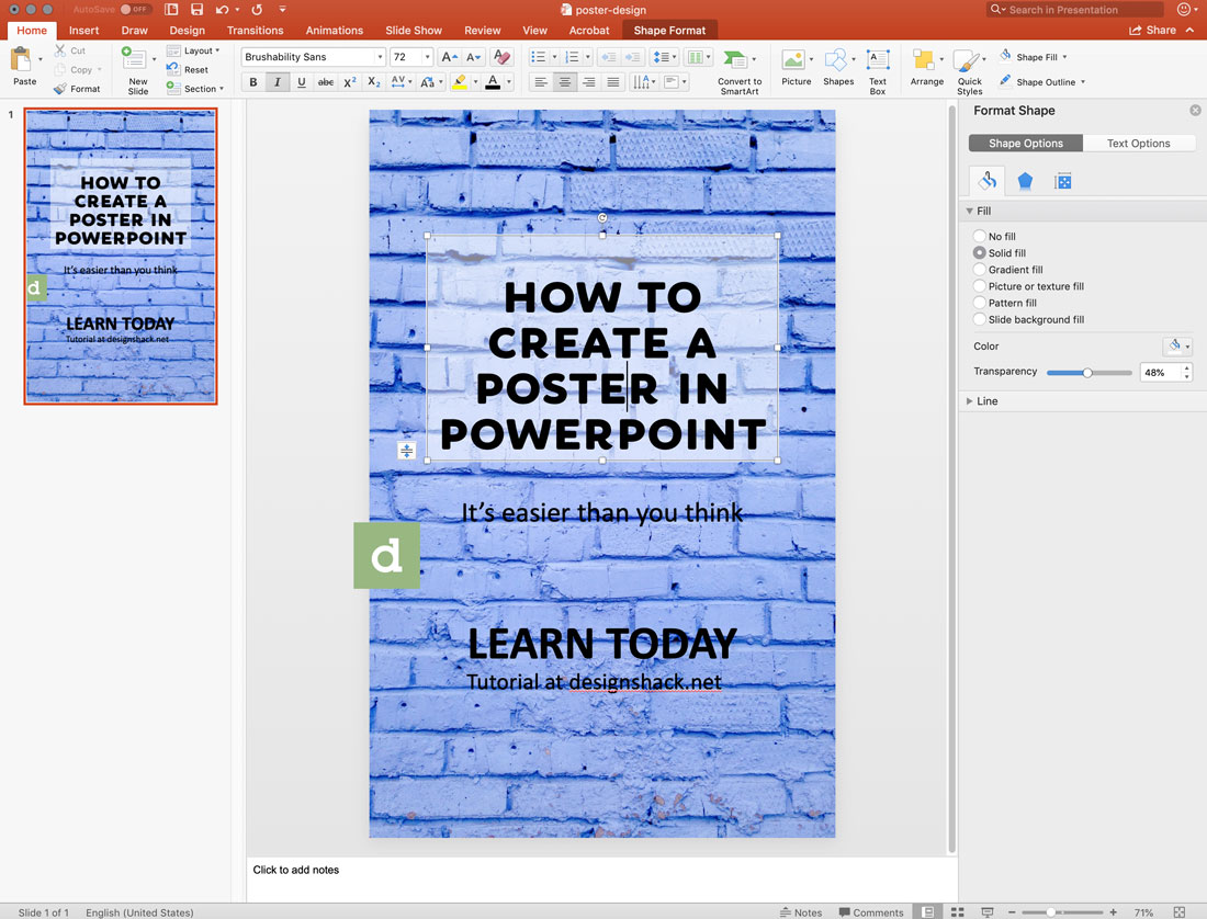 PowerPoint poster