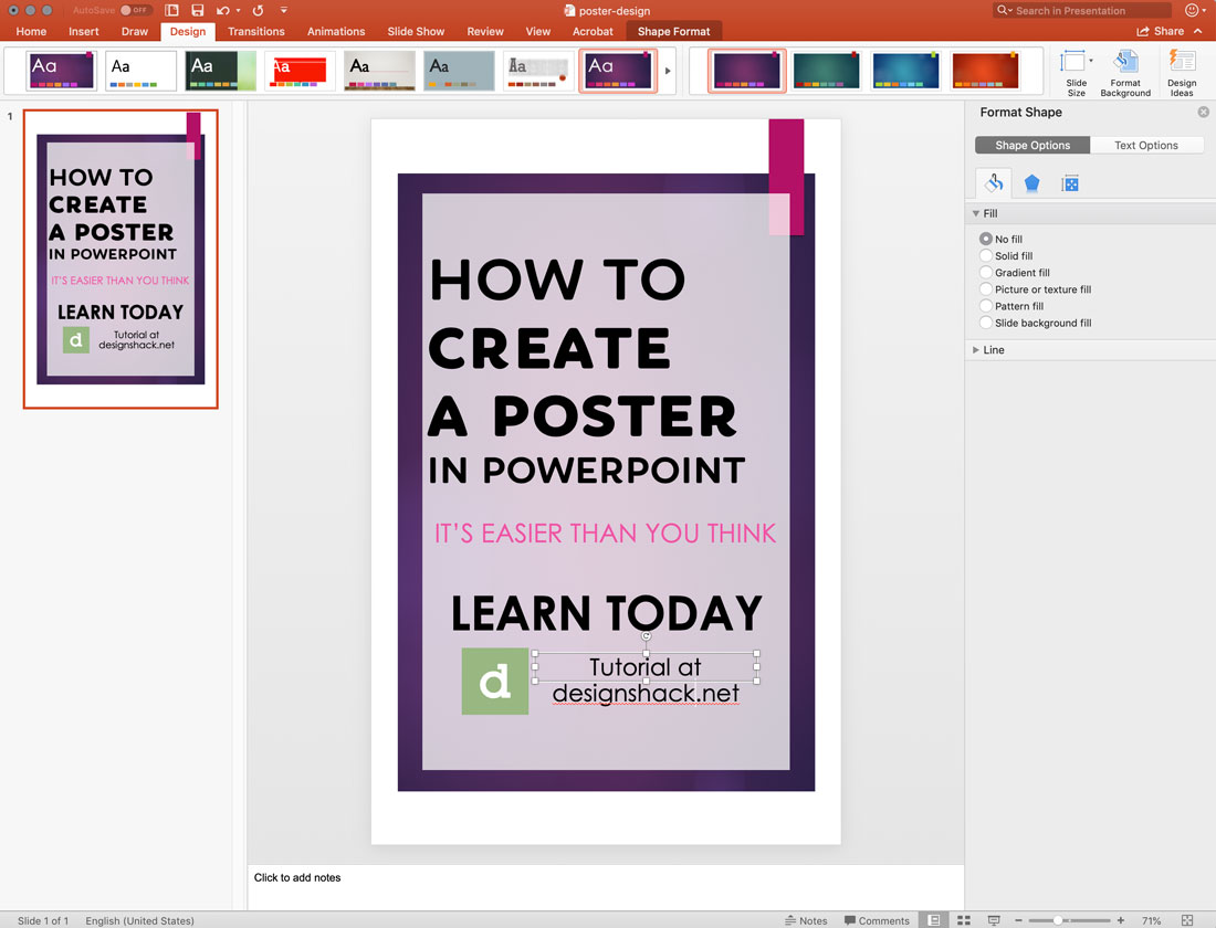PowerPoint poster