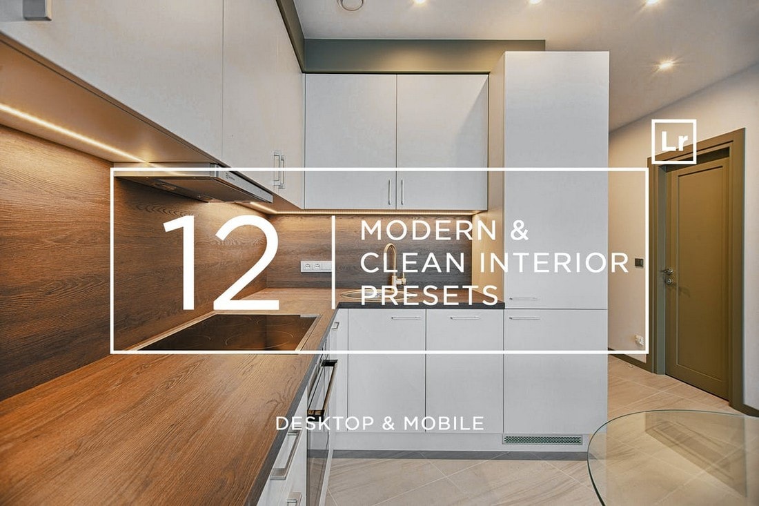 12 Modern & Clean Interior Lightroom Presets