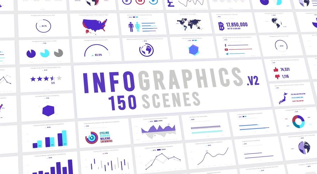 150 Premiere Pro Infographic Templates