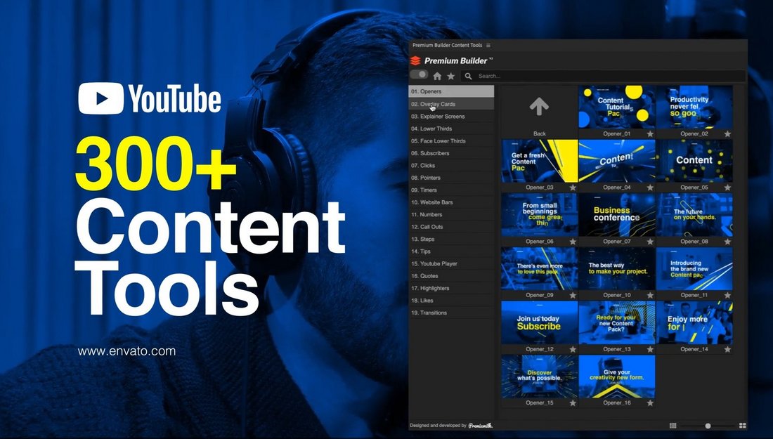 300+ YouTube Content Tools for Premiere Pro