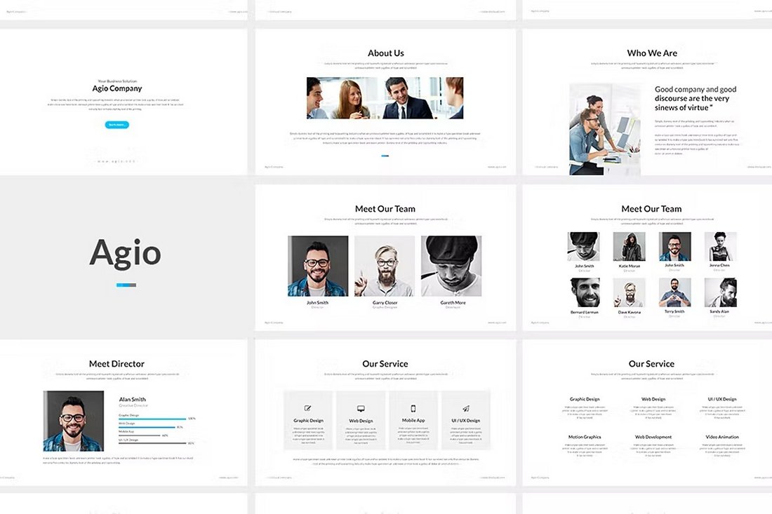 Agio - Business Clean Powerpoint Template
