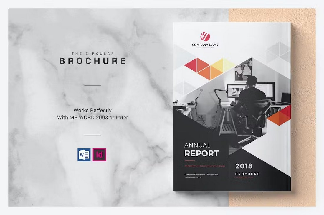 Annual Report Word Brochure Template