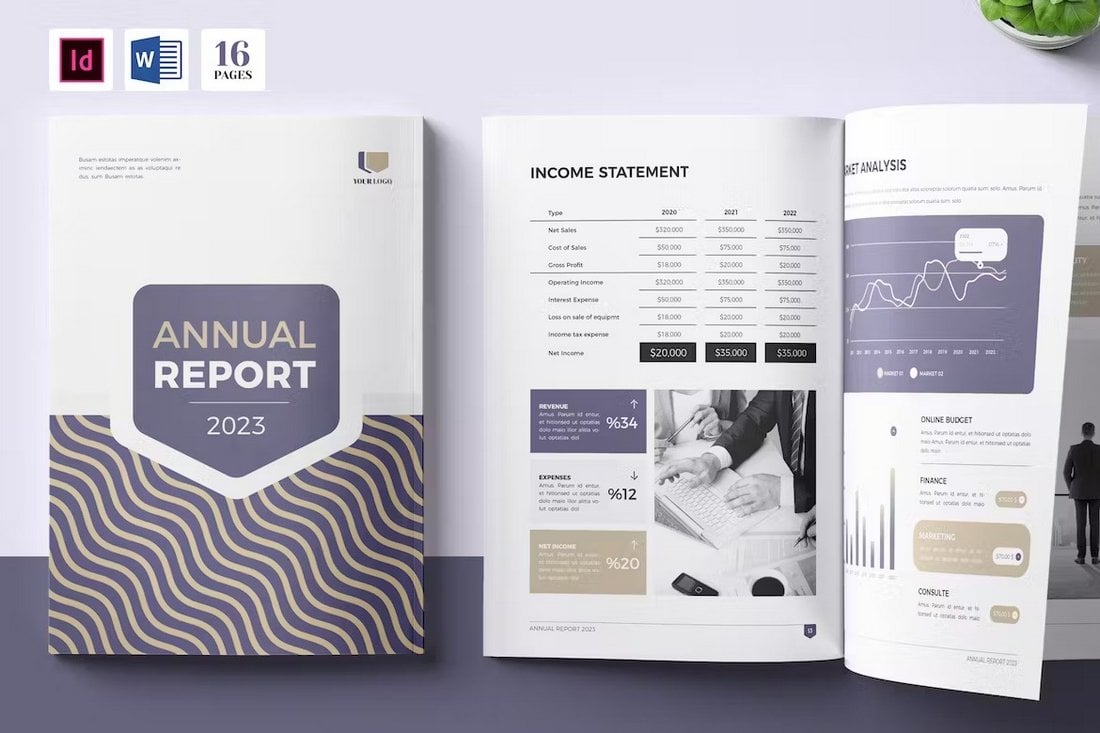 Annual Report for Nonprofit Word Template