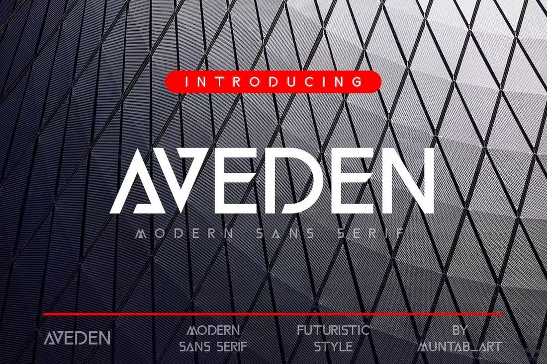 Aveden - Modern Sans Serif Logo Font
