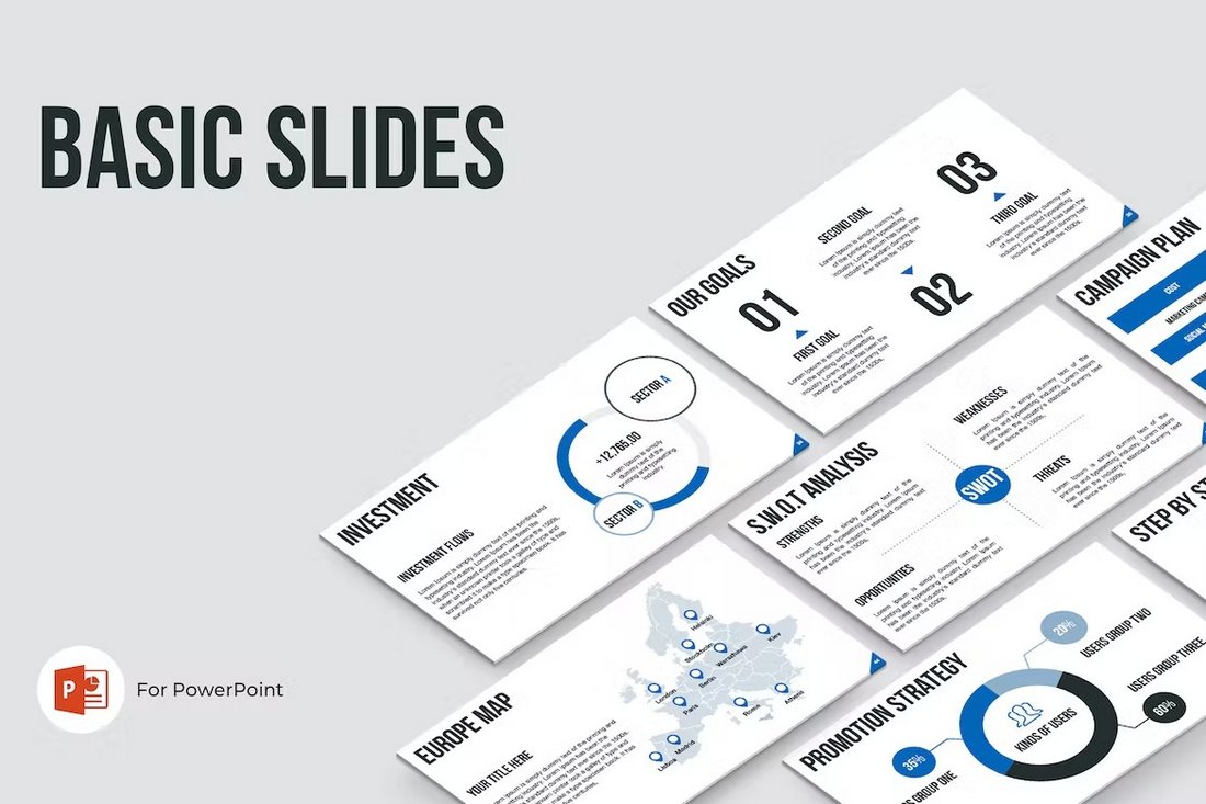Basic Slides - Simple Clean PowerPoint Template