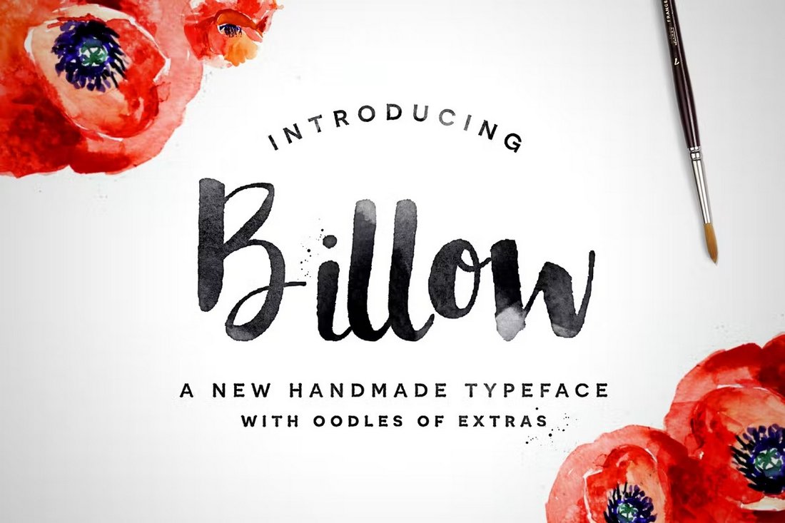 Billow - Hand Lettering Brush Font