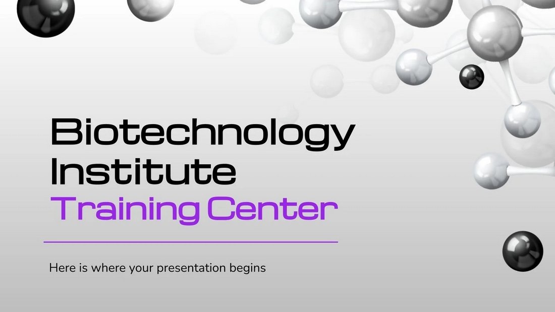 Biotechnology Institute Free Science PowerPoint Template