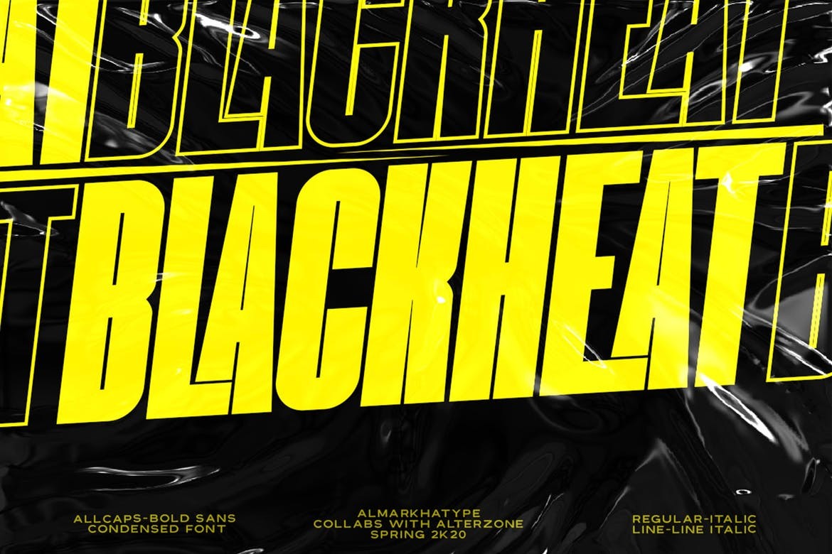 Blackheat - Bold Condensed Font