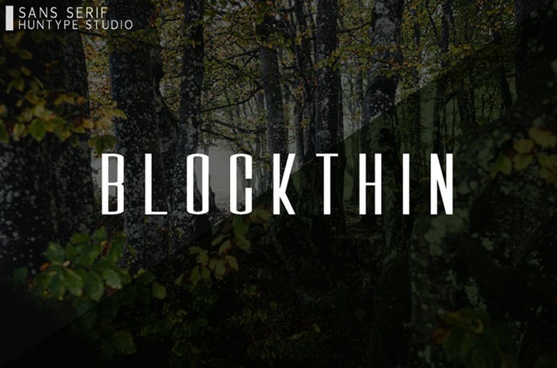 Blockthin - Free Block Letter Font 2