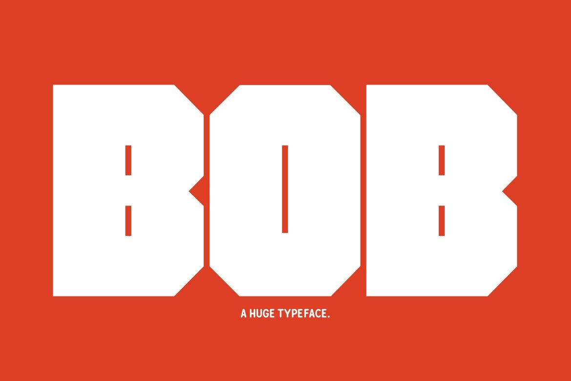 Bob - Big Block Font