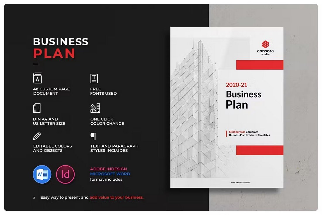Business Plan Word Brochure Template